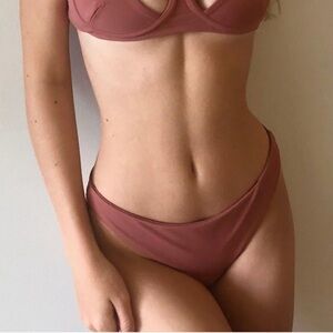 NWT- Size Large- Siempre Golden- High Waisted, Extra Cheeky, Bikini Bottoms